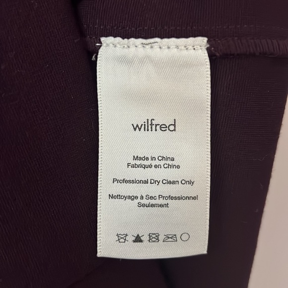 Aritzia Wilfred Scriva Dress Size Medium Bordeux/Purple - Picture 5 of 9